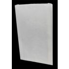 White Paper Merchandise Bags, 16" x 3-3/4" x 24"