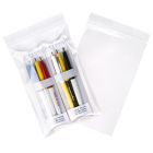 Clear Zipper Reclosable Poly Bags, 5" x 7"