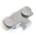 Shelf Rest with Rubber Buttons, for 1/4" brackets & Glass Shelves