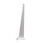 12" White, Standard Bracket for Slatwall or Slatgrid