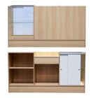 Combination Cash Register Counter, Maple, 72" x 18" x 38"
