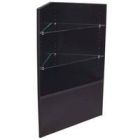 Black, Ready to Assemble Corner Unit Display