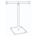 Acrylic Single T-Bar Necklace Displays, 15"