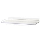 1/8" Acrylic Slatwall Shelves, 6" x 3"