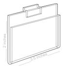 Acrylic Sign Holders, 3" x 2"