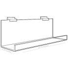 Acrylic J Racks Large for Slatwall, 24"