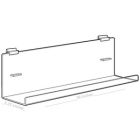 Acrylic J Racks Large for Slatwall with Tilt, 36"