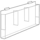 Acrylic 3-Pocket Delux Brochure Holders, 4" x 9"