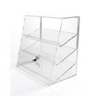 Slanted Front Locking, Acrylic Countertop Showcases