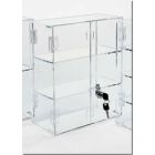 Hinged Door Acrylic Countertop Showcases, 16.25" x 16.5" x 7"