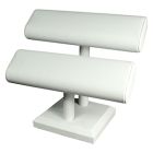 White, Bracelet Oval 2 Bar T-Bar