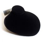 Necklace Jewelry Display for Slatwall, Black Velvet, 4.75" x 4.625" x 2.125"