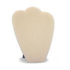 Cream Padded Linen Bust, Necklace Jewelry Displays