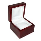 Rosewood Veneer Hinged Jewelry Boxes, for Watch with Pillow