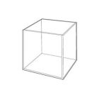 3/16" Acrylic Open Cubes, 15" x 15" x 15"