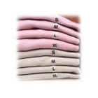 "Medium "M"" Clear Circle Size Labels