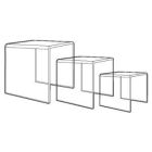 1/4" Acrylic Risers, Set of 6", 8", 10", 12"