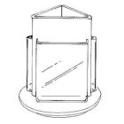 Acrylic Literature Holder 3 Sided Revolving Display, for 8.5" x 11"