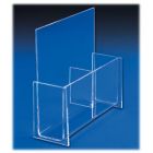 Double Pocket, Acrylic literature holder for Countertop