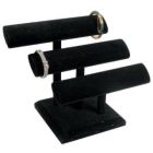 Black, Bracelet  Oval T-Bar 3 Bar
