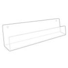 Wallmount Acrylic J Rack Shelves, 23-3/4" Open ends