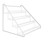 Acrylic 4 Tier Counter Displays