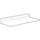 1/8" Acrylic Molded Shelves for Slatwall, 10" x 4"