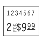 Monarch 1115 Labels, White