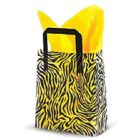 Zebra, Medium Shoppers with Tri-Fold Handles