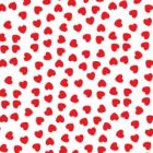 Valentine Gift Wrap, Red Hearts Valentine's Day Linework